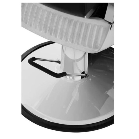 Profesjonalny fotel fryzjerski barberski z podnóżkiem obrotowy LUXURIA Physa czarny Physa