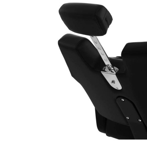 Profesjonalny fotel fryzjerski barberski z podnóżkiem obrotowy TURIN Physa czarny Physa