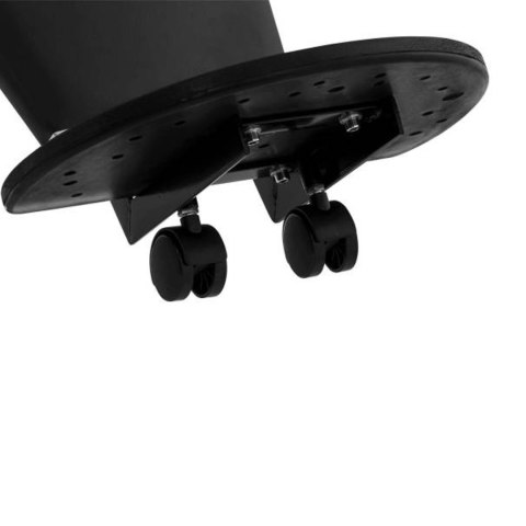 Profesjonalny fotel fryzjerski barberski z podnóżkiem obrotowy TURIN Physa czarny Physa