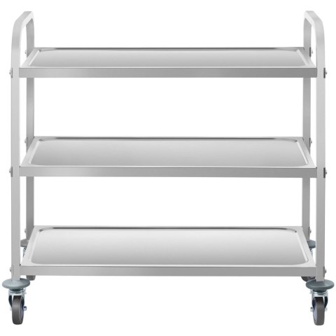 Wózek kelnerski cateringowy 3 półkowy do 150kg ze stali nierdzewnej Royal Catering RCSW 3A Royal Catering