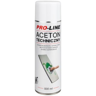 Aceton techniczny 100% w sprayu PRO-LINE spray 500ml PRO-LINE