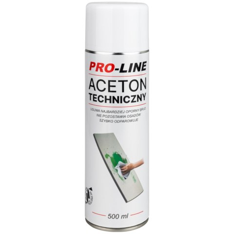 Aceton techniczny 100% w sprayu PRO-LINE spray 500ml PRO-LINE