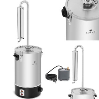 Destylator oczyszczasz do wody do wytwarzania olejków eterycznych ze stali nierdzewnej 20 l Royal Catering