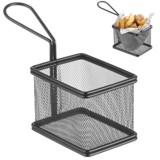 Koszyk do podawania smażonych przekąsek miniaturowy z uchwytem 100x80x75 mm - Hendi 425619 Hendi