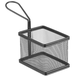 Koszyk do podawania smażonych przekąsek miniaturowy z uchwytem 100x80x75 mm - Hendi 425619 Hendi