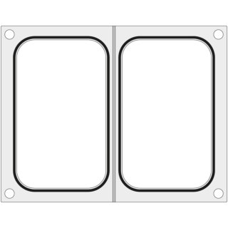 Matryca forma do zgrzewarek MCS na dwie tacki pojemniki 178x113 mm - Hendi 805459 Hendi