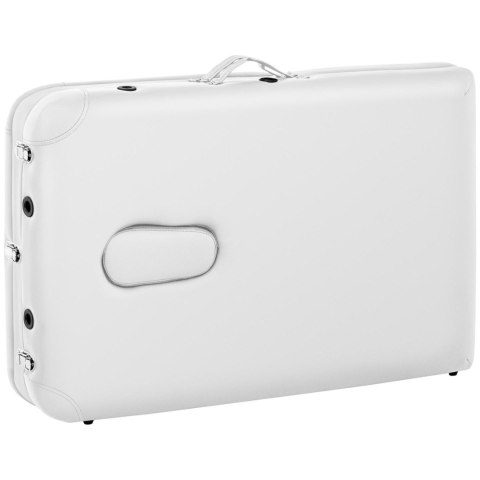 Przenośne składane łózko stół do masażu do 180kg Bordeux białe Physa