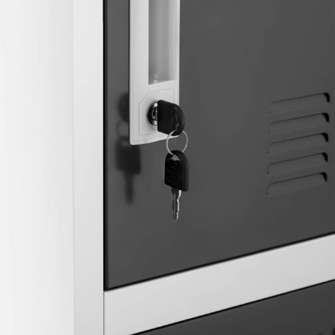 Szafa skrytkowa ze schowkami socjalna metalowa do szatni 15 skrytek na klucz FROMMSTARCK