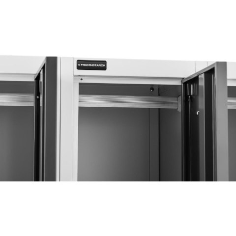 Szafa skrytkowa ze schowkami socjalna metalowa do szatni 6 skrytek na klucz FROMMSTARCK