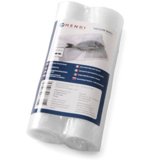 Worki próżniowe moletowane do zgrzewarek listwowych 300x6000 mm 2 ROLKI - Hendi 297476 Hendi