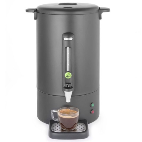 Zaparzacz perkolator do kawy z niekapiącym kranikiem czarny UNIQ 13 l - Hendi 211489 Hendi