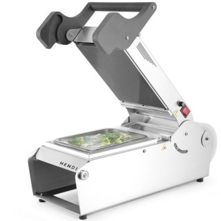 Zgrzewarka do pojemników tacek obiadowych na wynos + matryca 700 W - Hendi 976722 Hendi