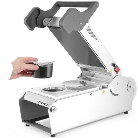 Zgrzewarka do pojemników tacek obiadowych na wynos + matryca 700 W - Hendi 976722 Hendi