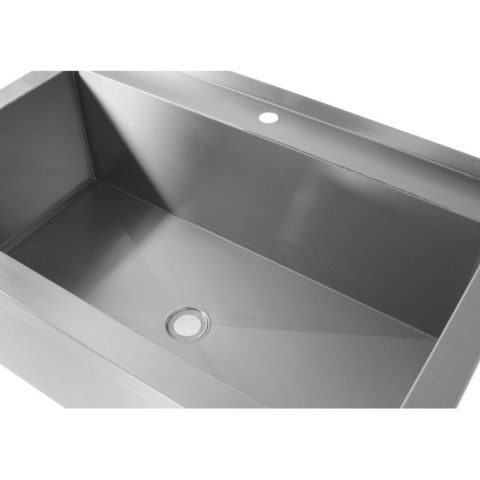 Basen zlew gastronomiczny jednokomorowy spawany ze stali nierdzewnej 80x70x85 cm - Hendi 812853 Hendi