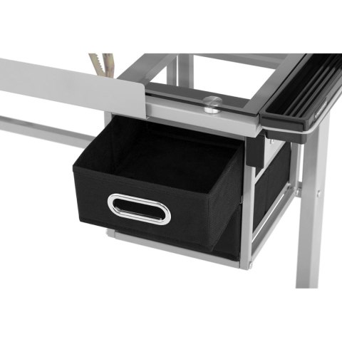 Biurko stół kreślarski szklany mobilny z szufladami do rysowania szkicowania 104x60 cm FROMMSTARCK