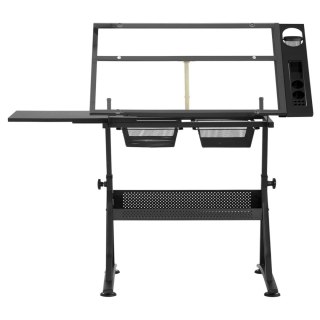 Biurko stół kreślarski szklany z szufladami do rysowania szkicowania 120x60 cm FROMMSTARCK