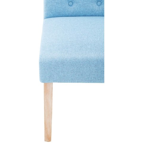 Krzesło tapicerowane do jadalni salonu 2 szt. NIEBIESKIE FROMMSTARCK