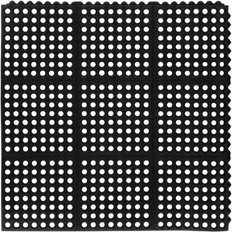 Mata wycieraczka gumowa antypoślizgowa ażurowa 92 x 92 x 1 cm Ulsonix
