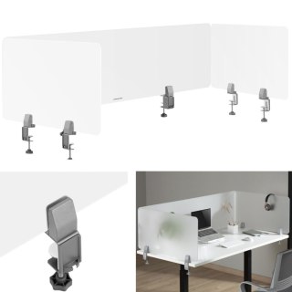 Ścianka przegroda działowa biurkowa panel akrylowy trójstronny 3 szt. FROMMSTARCK