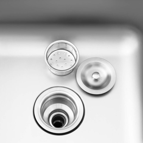 Zlew basen gastronomiczny jednokomorowy z szafką z drzwiami przesuwnymi prawy 120 x 60 x 95 cm Royal Catering