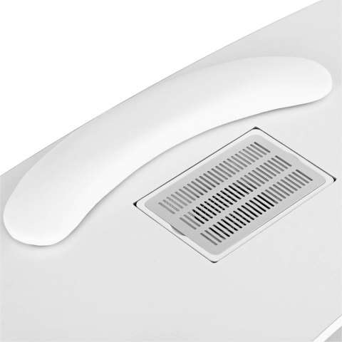 Biurko stolik do manicure kosmetyczny z pochłaniaczem pyłu i szafkami na kółkach 120x50x80 cm biały Physa