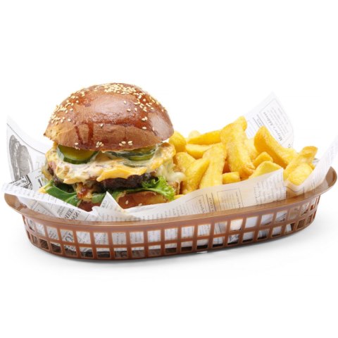 Koszyk do pieczywa owalny brązowy 6 szt. - Hendi 426296 Hendi