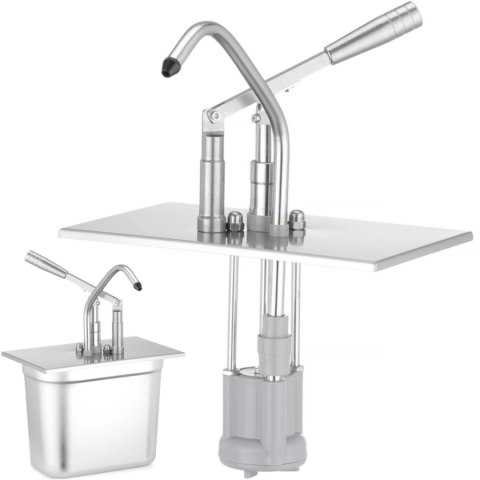 Pokrywa do pojemnika GN 1/4 z dyspenserem dozownikiem - Hendi 558140 Hendi