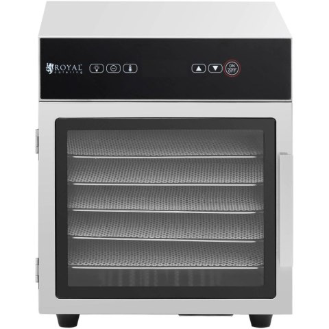 Suszarka spożywcza do grzybów owoców warzyw ziół 6 rusztów 30-90 C 500 W Royal Catering