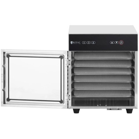 Suszarka spożywcza do grzybów owoców warzyw ziół 6 rusztów 30-90 C 500 W Royal Catering
