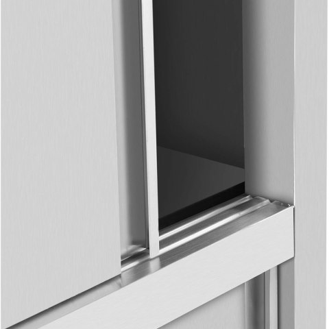 Szafa gastronomiczna magazynowa ze stali nierdzewnej drzwi suwane 120 kg 100 x 50 x 180 cm Royal Catering