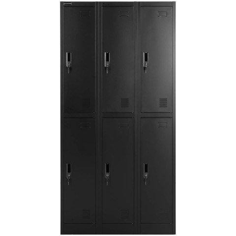 Szafa skrytkowa metalowa socjalna zamykana na klucz - 6 skrytek FROMMSTARCK