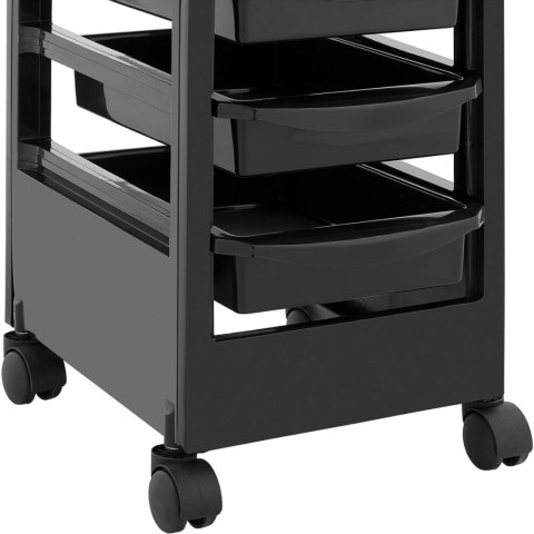 Wózek pomocnik fryzjerski do strzyżenia koloryzacji 5 szuflad półka 495 x 315 mm Physa