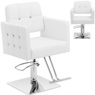 Fotel fryzjerski barberski kosmetyczny z podnóżkiem Physa COTTAM - biały Physa