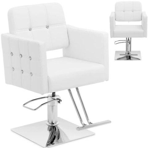 Fotel fryzjerski barberski kosmetyczny z podnóżkiem Physa COTTAM - biały Physa