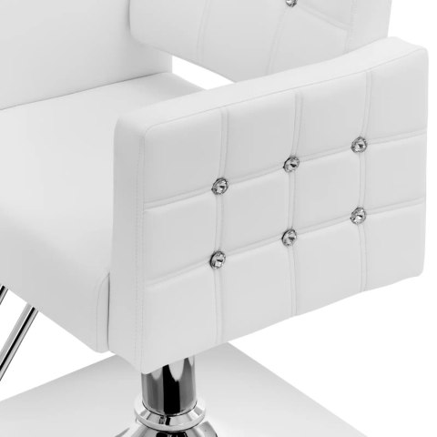 Fotel fryzjerski barberski kosmetyczny z podnóżkiem Physa COTTAM - biały Physa