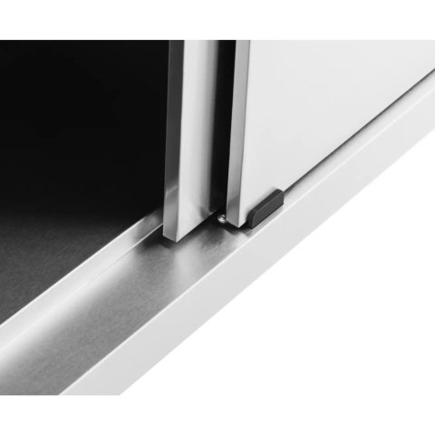 Stół blat roboczy przyścienny z szafką rantem drzwi suwane 180 x 70 x 97 cm Royal Catering