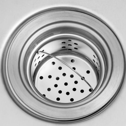 Zlew basen dwukomorowy z ociekaczem półką i rantem 140 x 70 x 97 cm Royal Catering