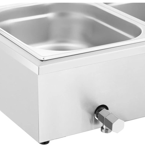 Bemar podgrzewacz do potraw bufet grzewczy z osłoną 3 x GN 1/2 2000 W Royal Catering