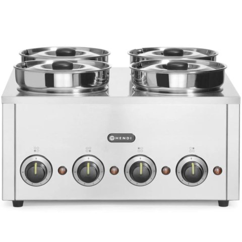 Bemar podgrzewacz elektryczny do potraw sosów zup Thermosystem 4 800 W 4 x 4 l Hendi