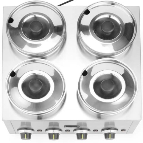 Bemar podgrzewacz elektryczny do potraw sosów zup Thermosystem 4 800 W 4 x 4 l Hendi