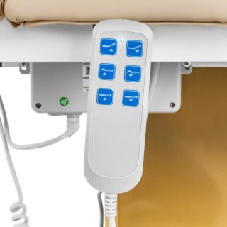 Fotel kosmetyczny do masażu tatuażu SPA 150 kg VITERBO - beżowo złoty Physa