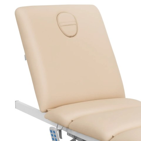 Fotel kosmetyczny do masażu tatuażu SPA 150 kg VITERBO - beżowo złoty Physa