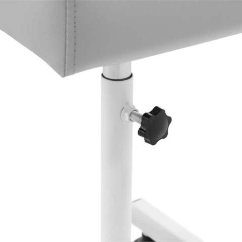 Podnóżek kosmetyczny do pedicure 24x22cm wys. 47-67cm - szary Physa