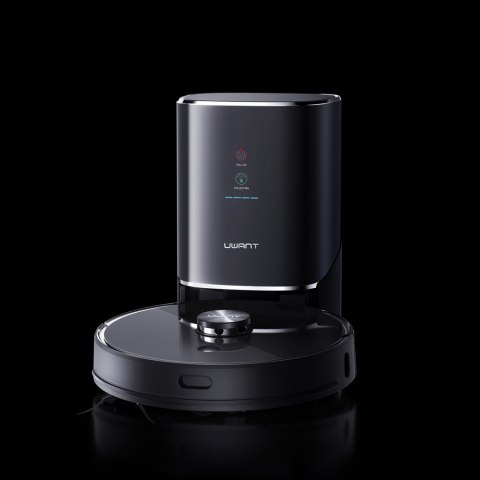 Robot sprzątający odkurzacz funkcją mopa + stacja ładująco - czyszcząca U100 - szary UWANT