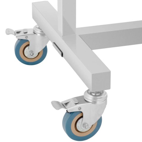 Stolik wózek instrumentalny zabiegowy na narzędzia regulowany STAL 60 x 40 cm Steinberg Systems
