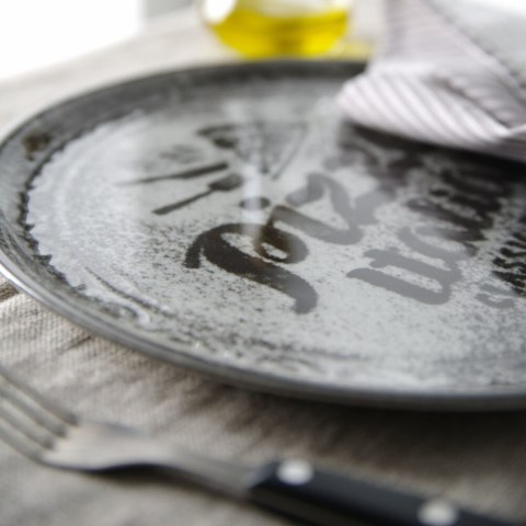 Talerz do pizzy z porcelany Recipe Collection Black śr. 33 cm - zestaw 6 szt. Duralex