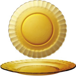 Talerz płytki Duralex PICARDIE AMBER pomarańczowy 230 x 20 mm - zestaw 6 szt. Duralex