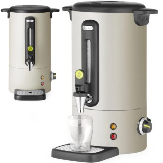 Warnik do wody grzanego wina z kranem tacką ociekową UNIQ 9 l 950 W - jasnoszary Hendi