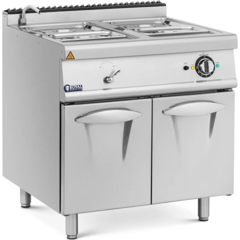 Bemar elektryczny z szafką kranem 2x GN 1/2 2x GN 1/3 6000 W Royal Catering