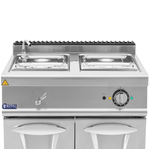 Bemar elektryczny z szafką kranem 2x GN 1/2 2x GN 1/3 6000 W Royal Catering